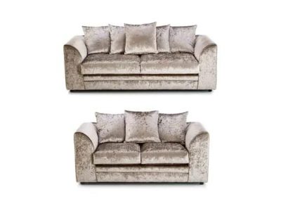 Dylan Crushed Velvet 3+2 Seater Sofas