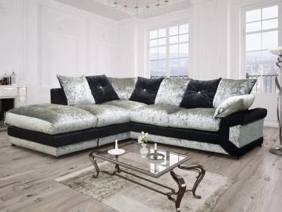 Vegas Crushed Velvet Corner Sofas