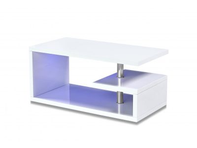 Astana LED Coffee Table White High Gloss