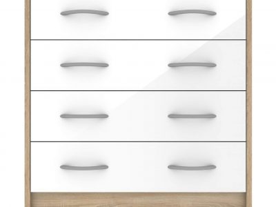 Badalona Chest 4 Draw White Gloss