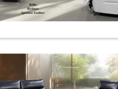 Bella Genuine Leather Recliner Sofas