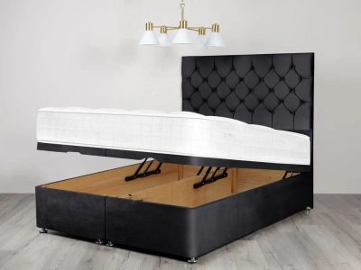 Crystal Diamante Ottoman Storage Beds