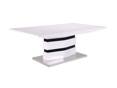 Leona High Gloss Coffee Table White & Black