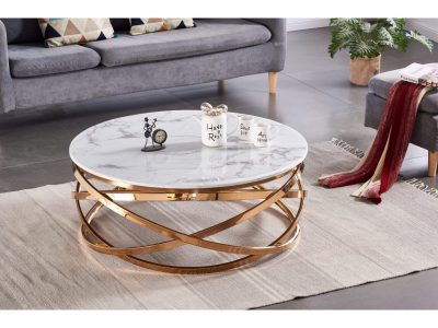 Nebraska Round Marble Coffee Table